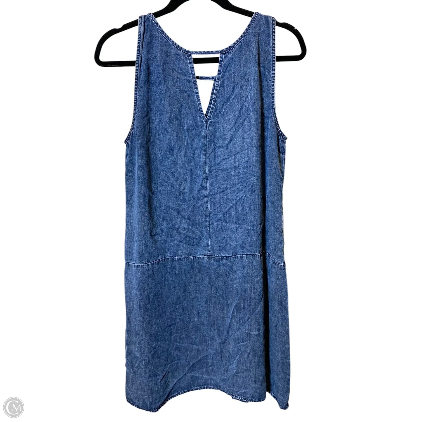 Dress Casual Short By Nic + Zoe In Blue Denim, Size: M