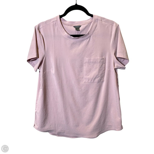 Top Short Sleeve Basic By Eddie Bauer In Pink, Size: M