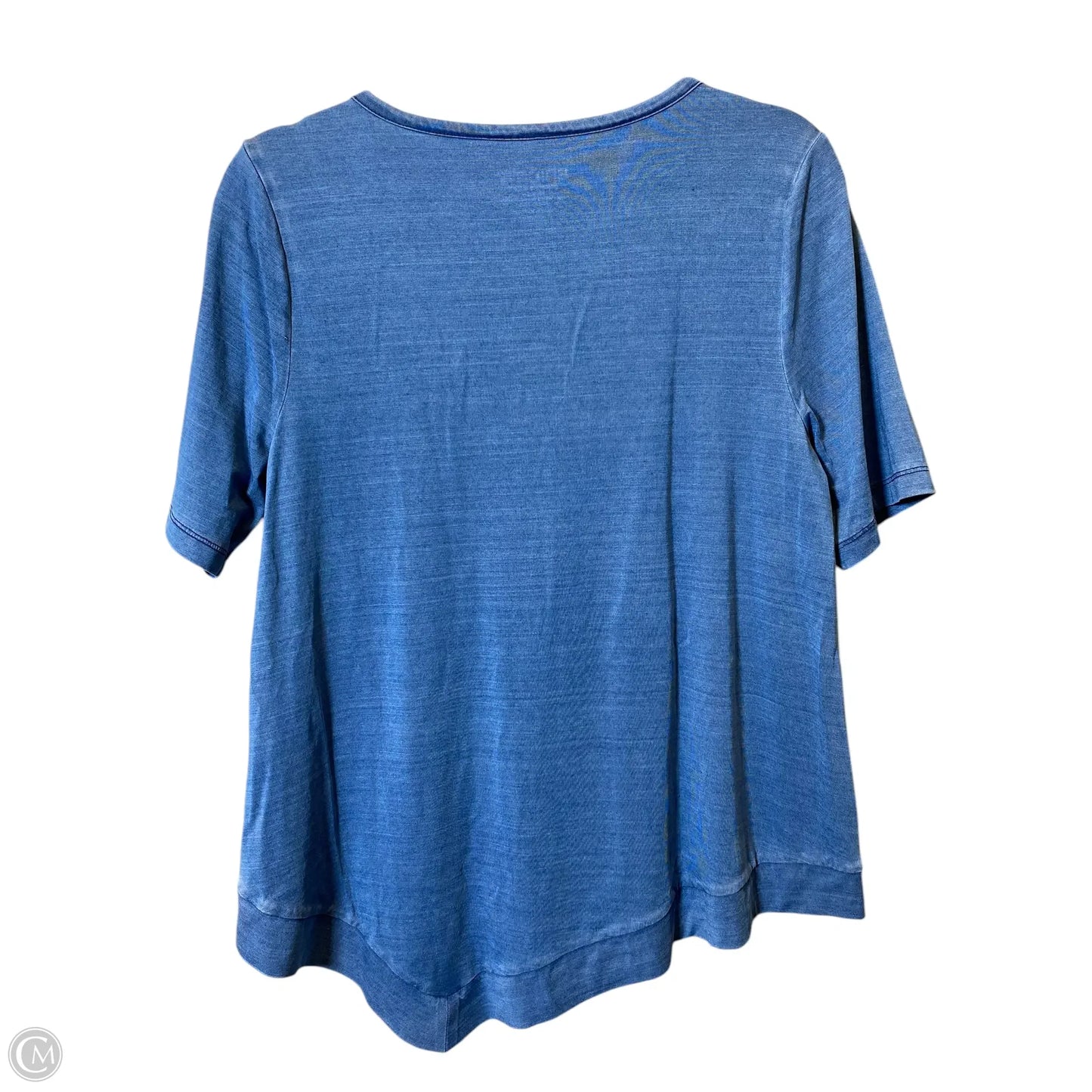 Top Short Sleeve Basic By Chicos In Blue, Size: M