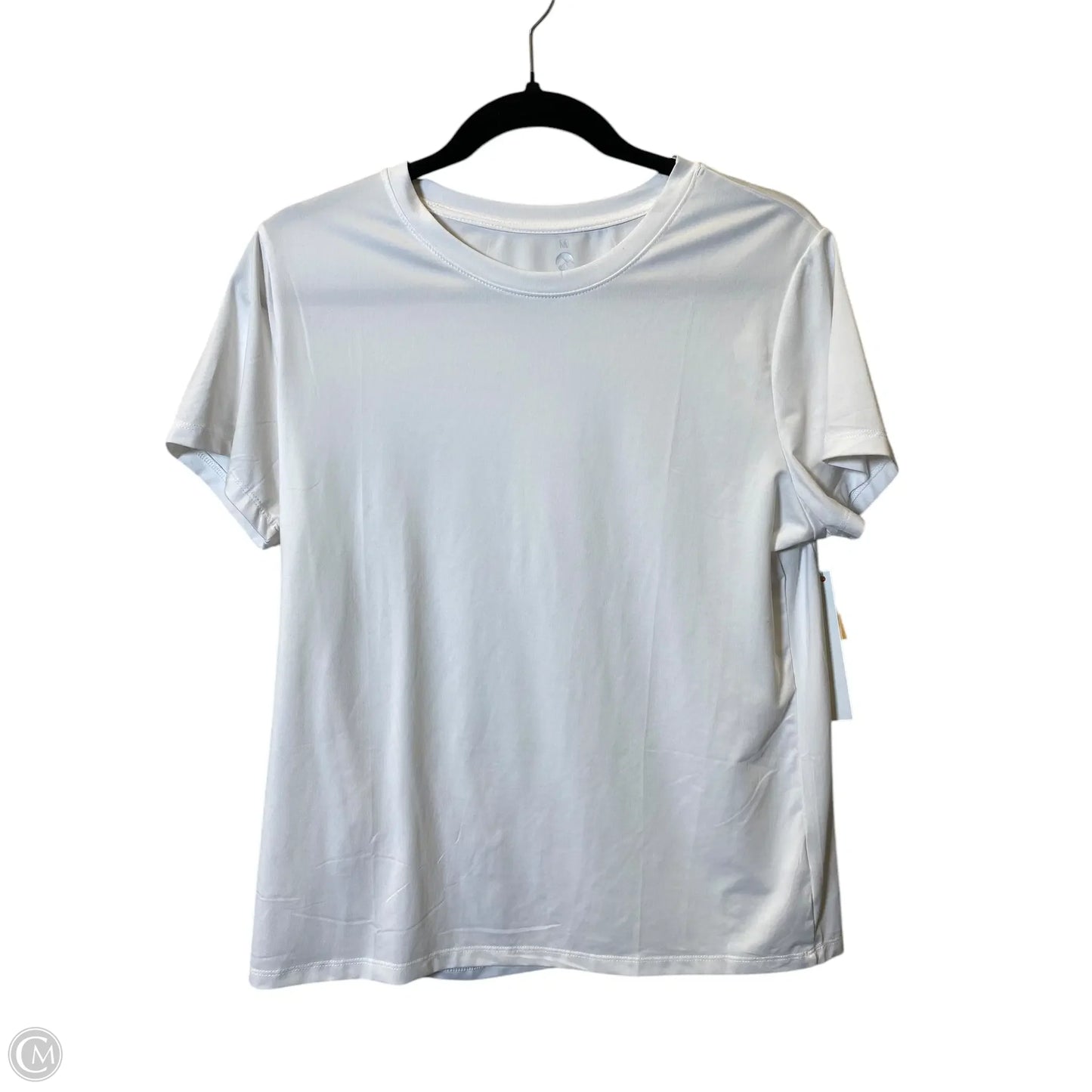 Athletic Top Short Sleeve By Cmc In White, Size: M