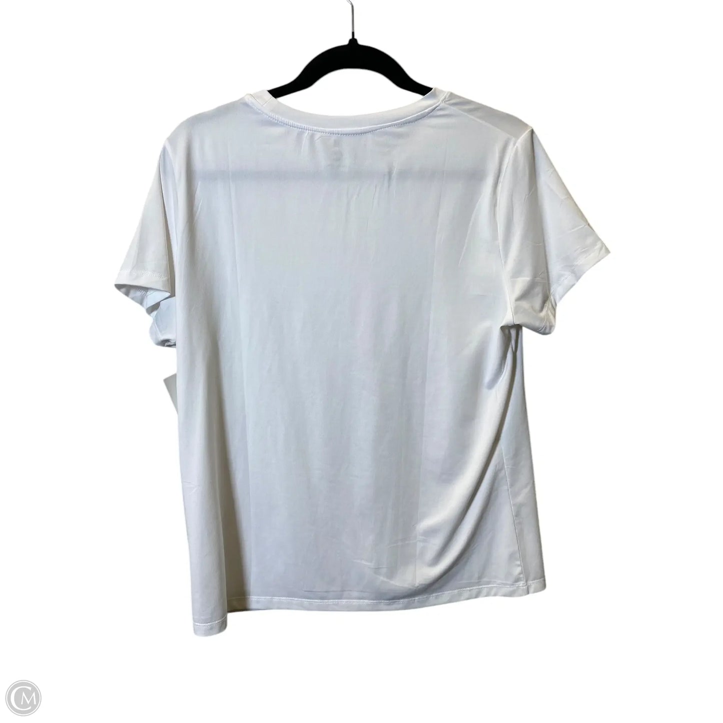 Athletic Top Short Sleeve By Cmc In White, Size: M