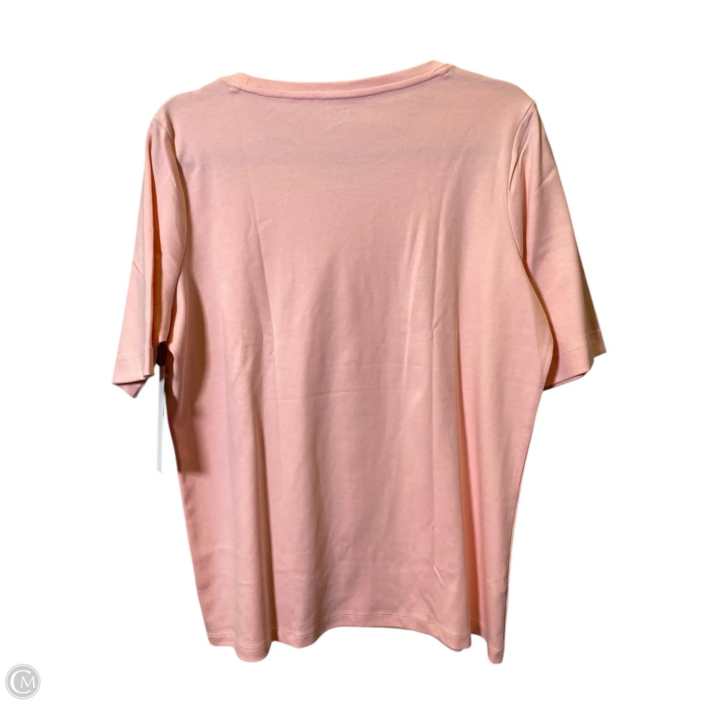 Top Short Sleeve Basic By L.l. Bean In Peach, Size: L