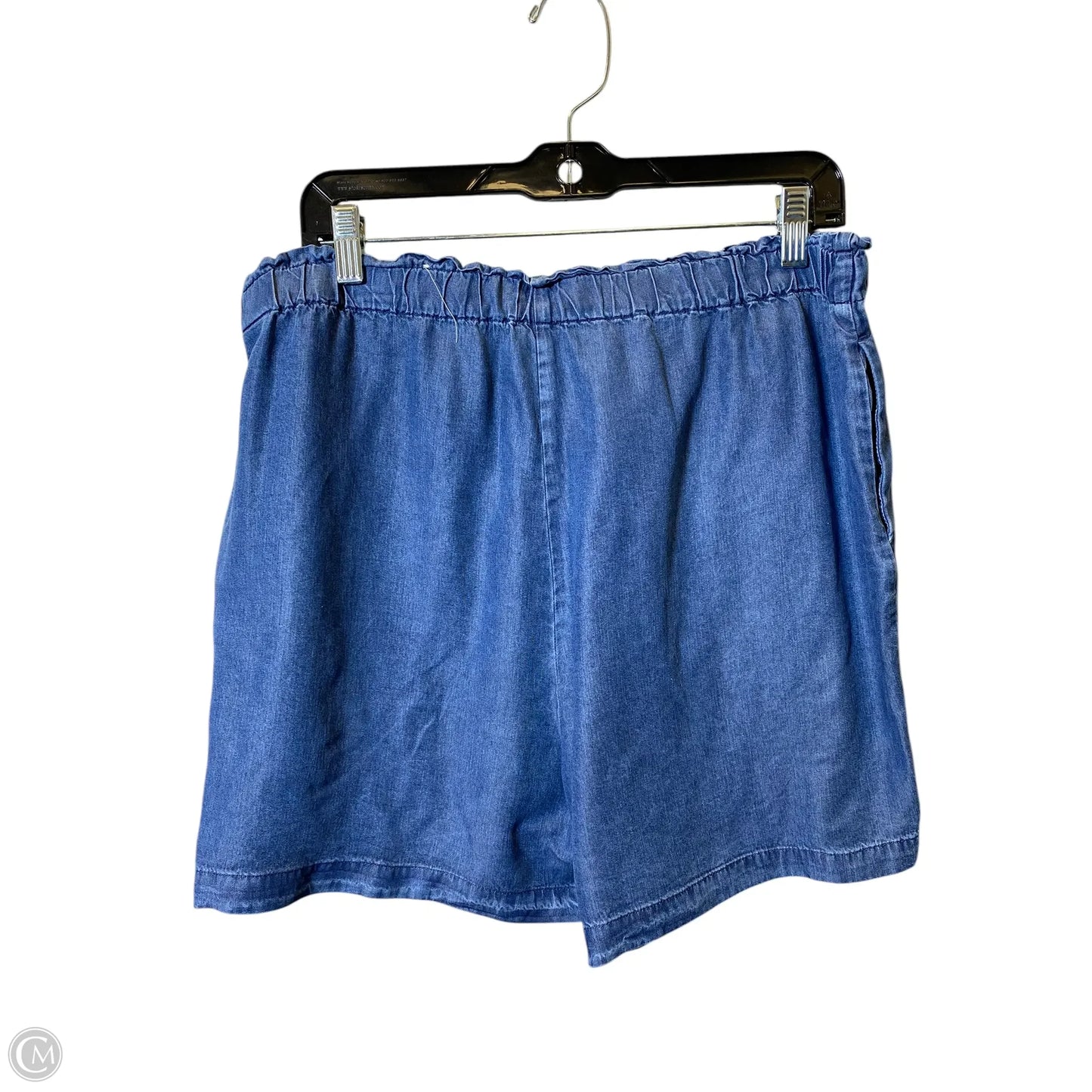 Shorts By Anne Klein In Blue Denim, Size: L