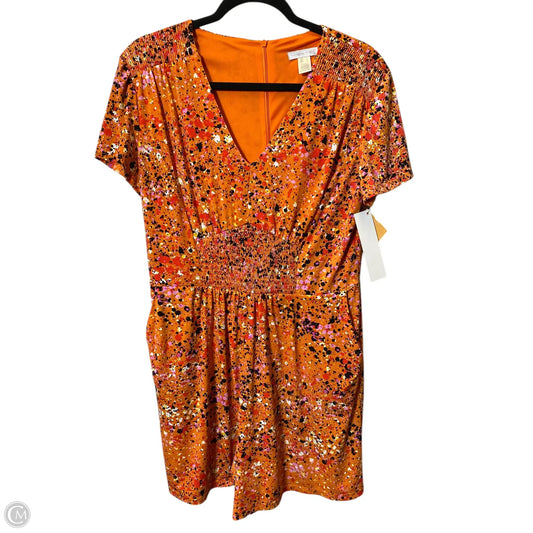 Romper By London Times In Orange, Size: L