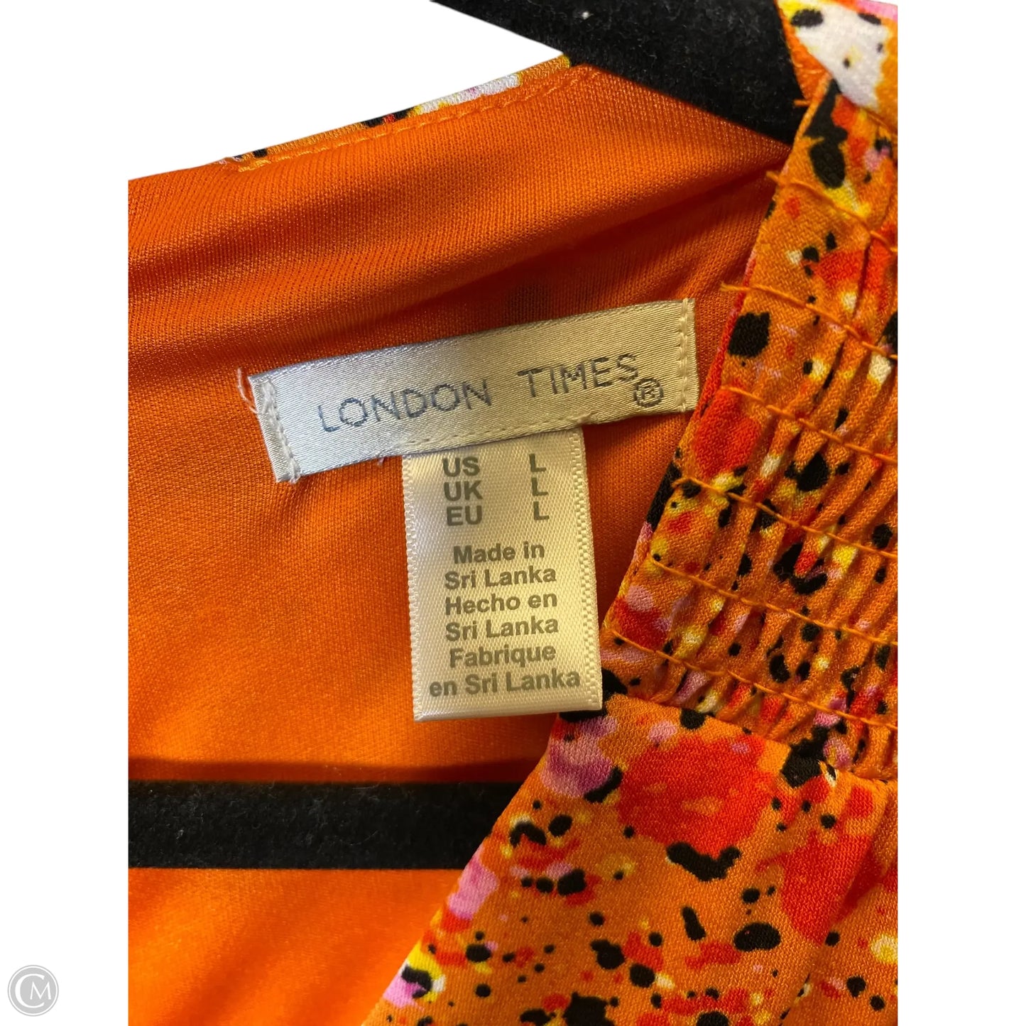 Romper By London Times In Orange, Size: L