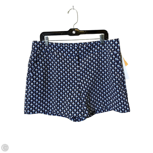 Shorts By Ann Taylor In Blue & White, Size: 12