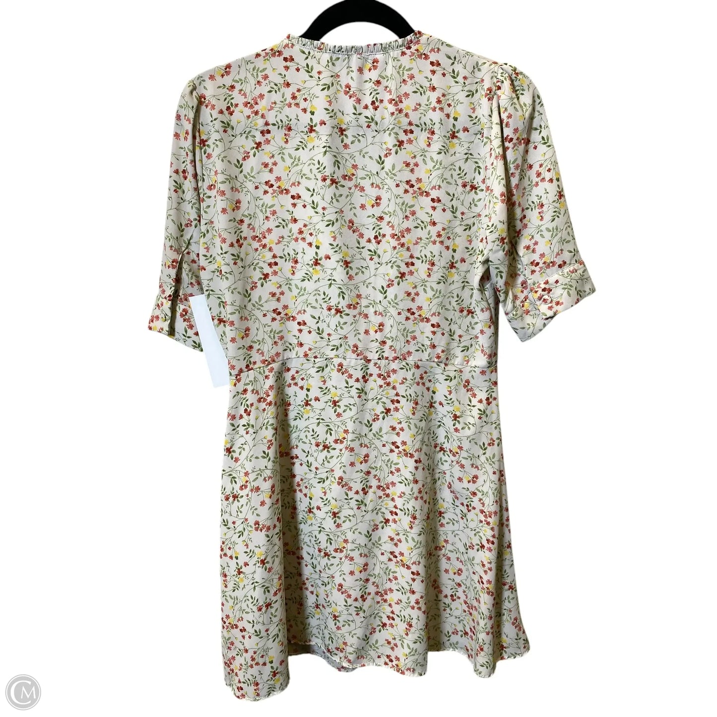 Dress Casual Short By Zara In Floral Print, Size: M