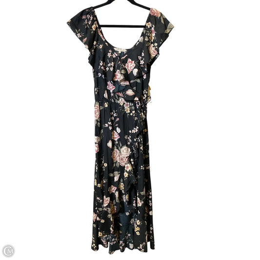 Dress Casual Midi By Indulge In Floral Print, Size: M