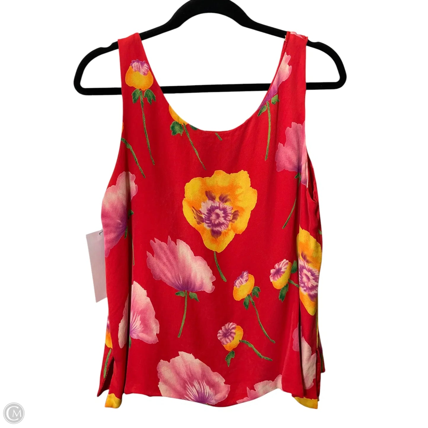 Top Sleeveless By Cmc In Floral Print, Size: Xl