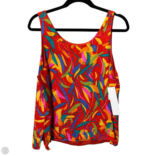 Top Sleeveless By Cmc In Multi-colored, Size: L