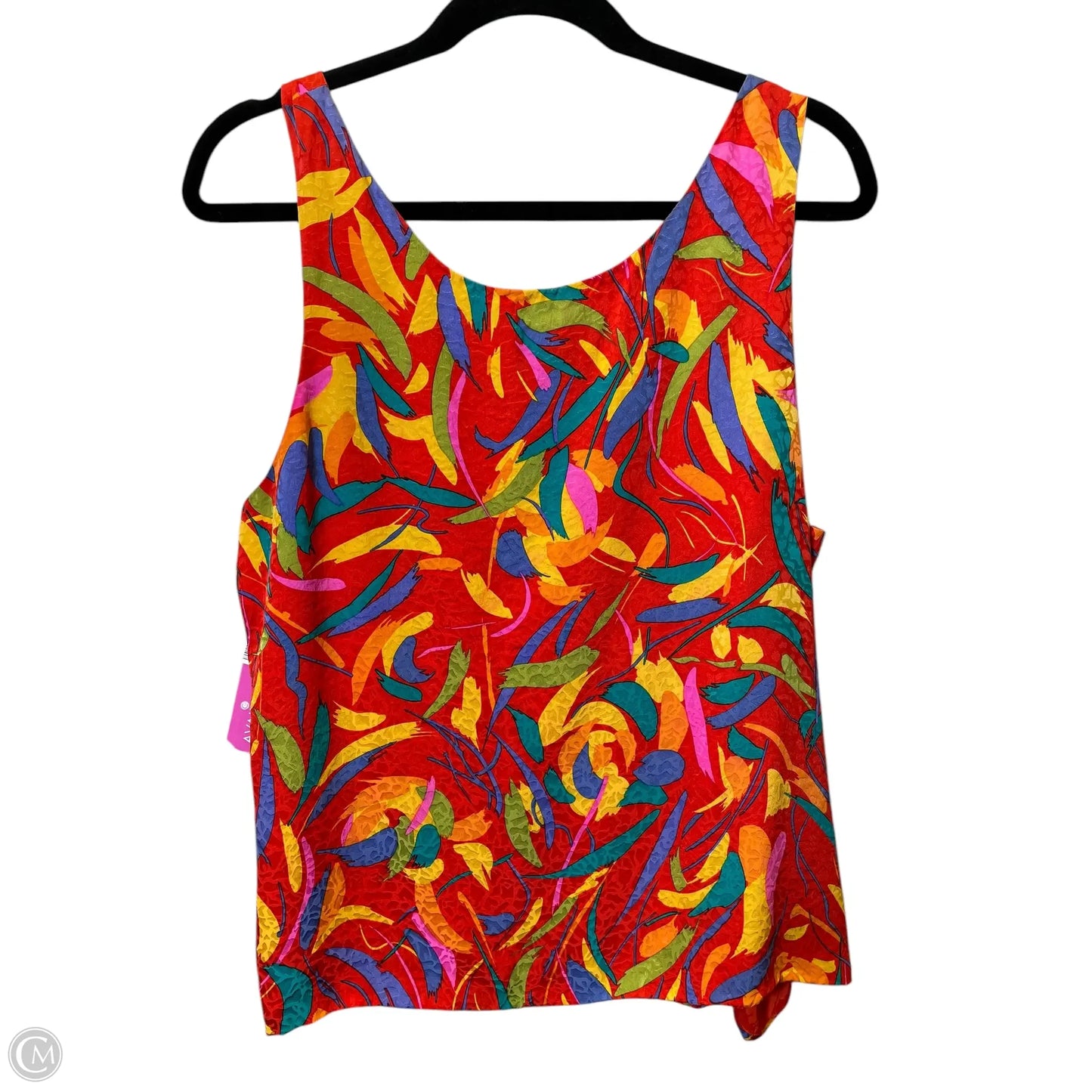 Top Sleeveless By Cmc In Multi-colored, Size: L