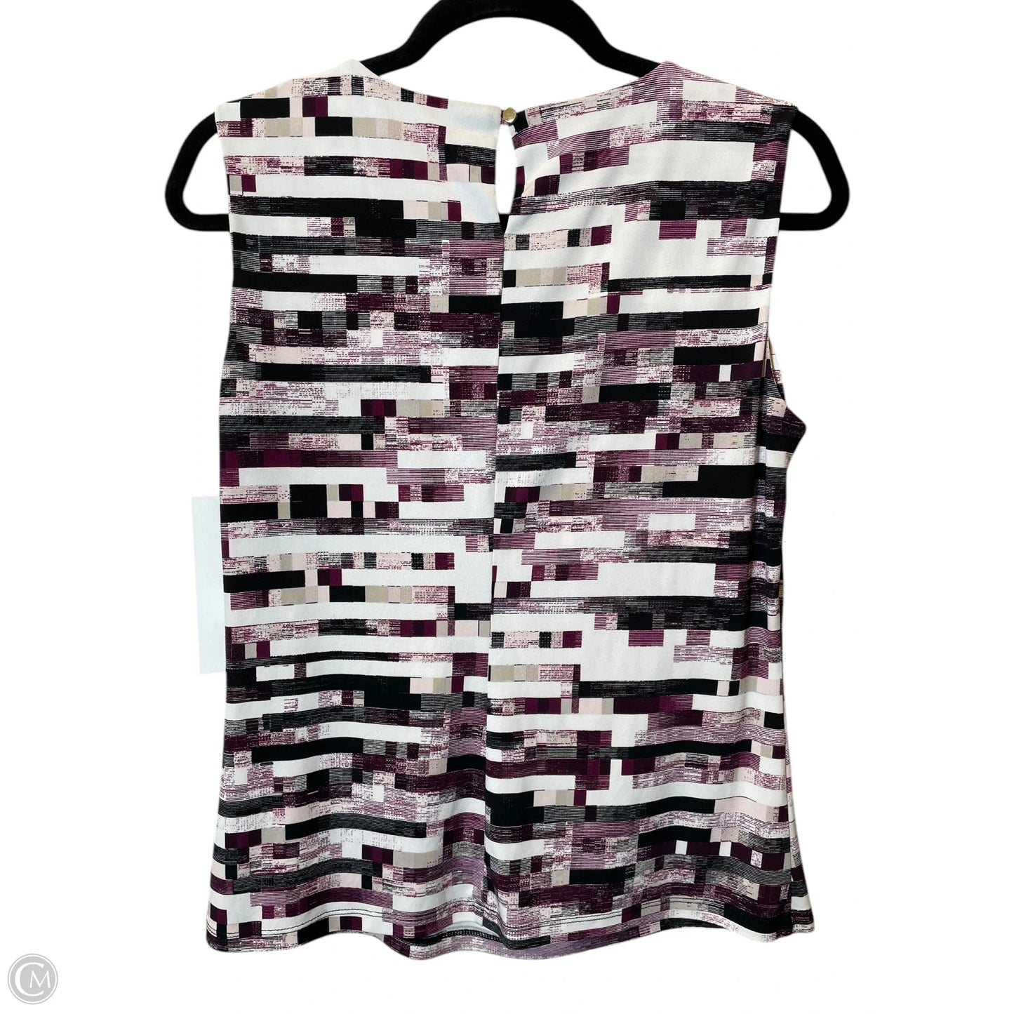 Top Sleeveless By Calvin Klein In Multi-colored, Size: M