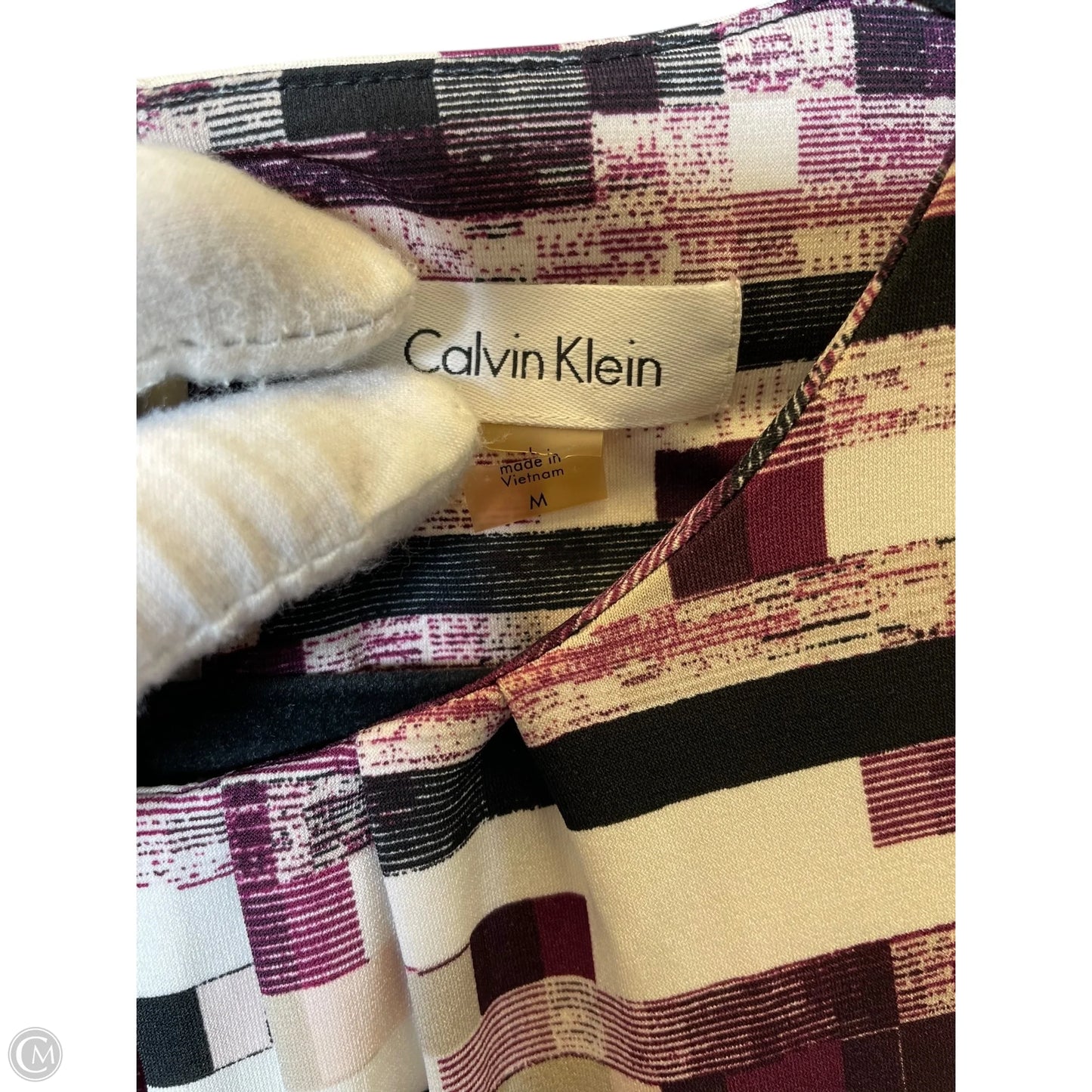 Top Sleeveless By Calvin Klein In Multi-colored, Size: M