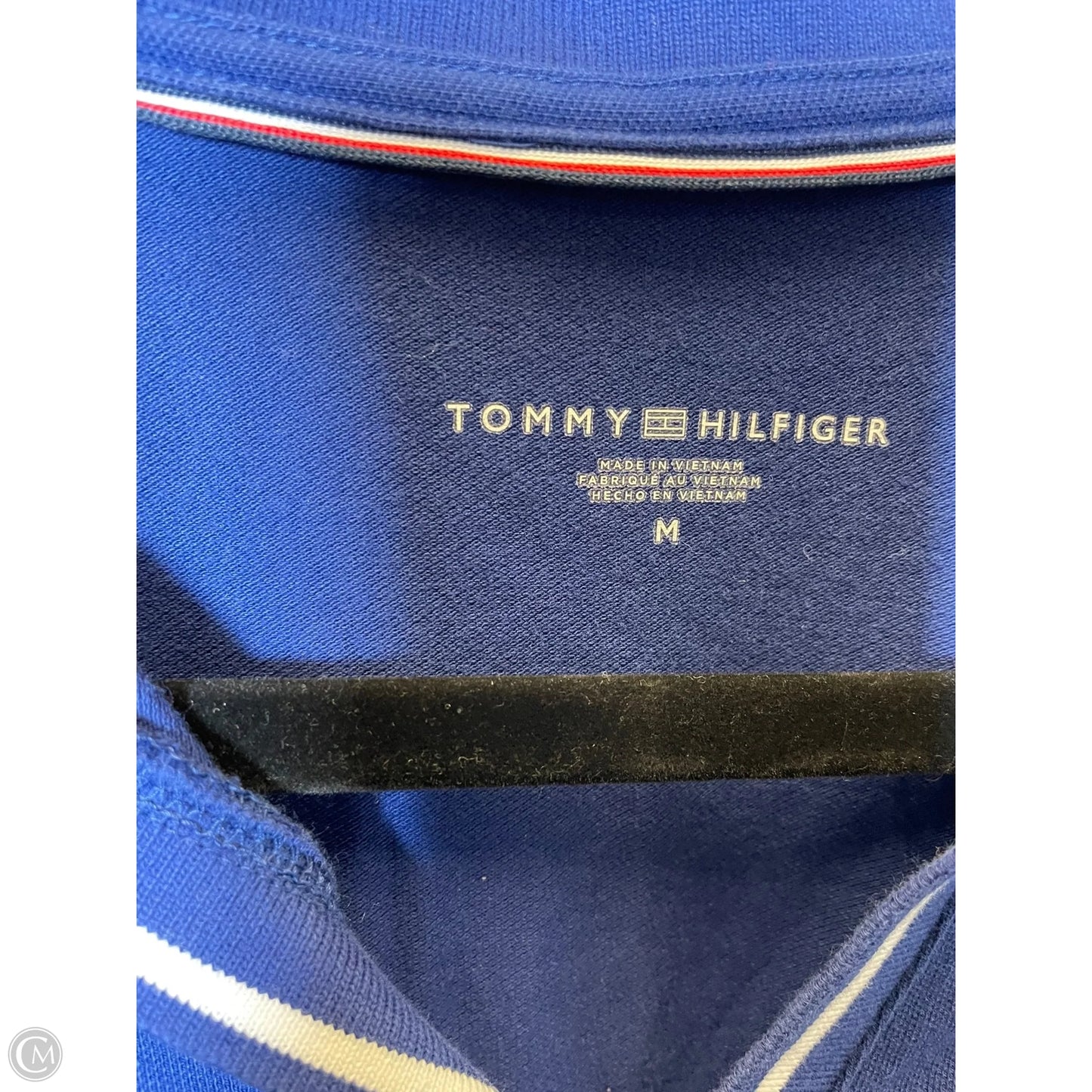 Top Short Sleeve By Tommy Hilfiger In Blue, Size: M