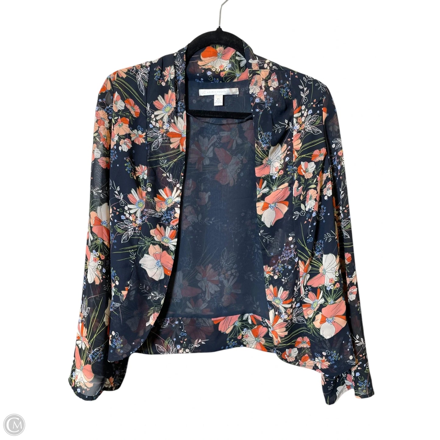 Cardigan By Lc Lauren Conrad In Floral Print, Size: Xs