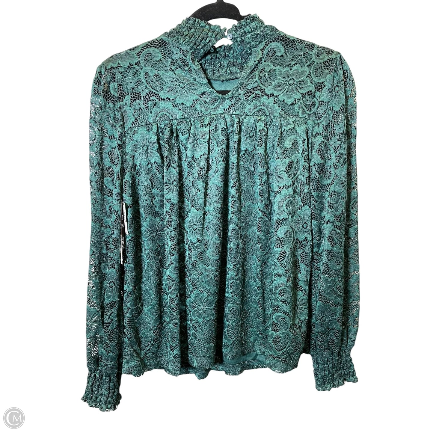 Top Long Sleeve By Cable And Gauge In Green, Size: Sp