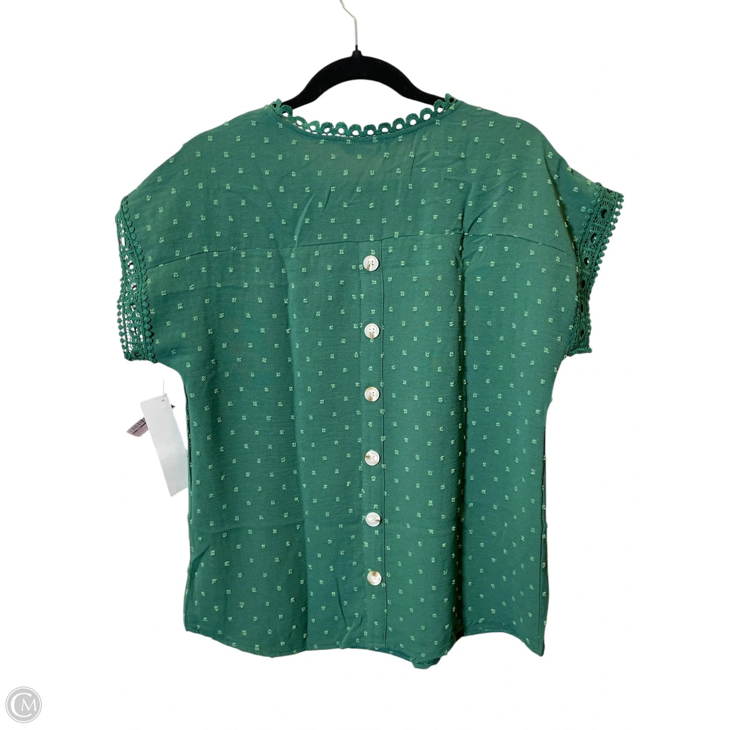 Top Short Sleeve By Cmc In Green, Size: S