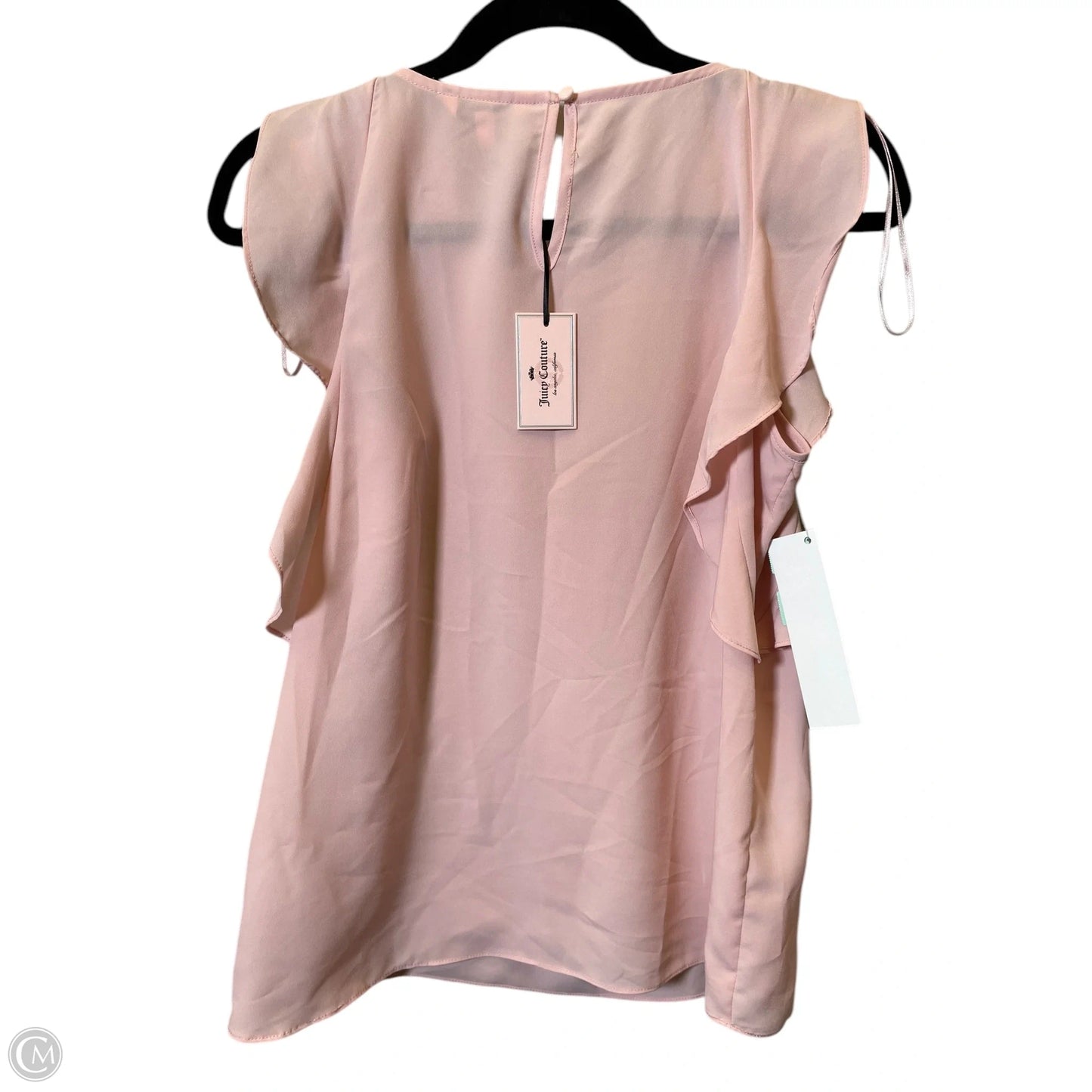 Top Short Sleeve By Juicy Couture In Pink, Size: S