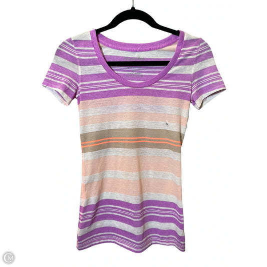 Top Short Sleeve By American Eagle In Multi-colored, Size: S