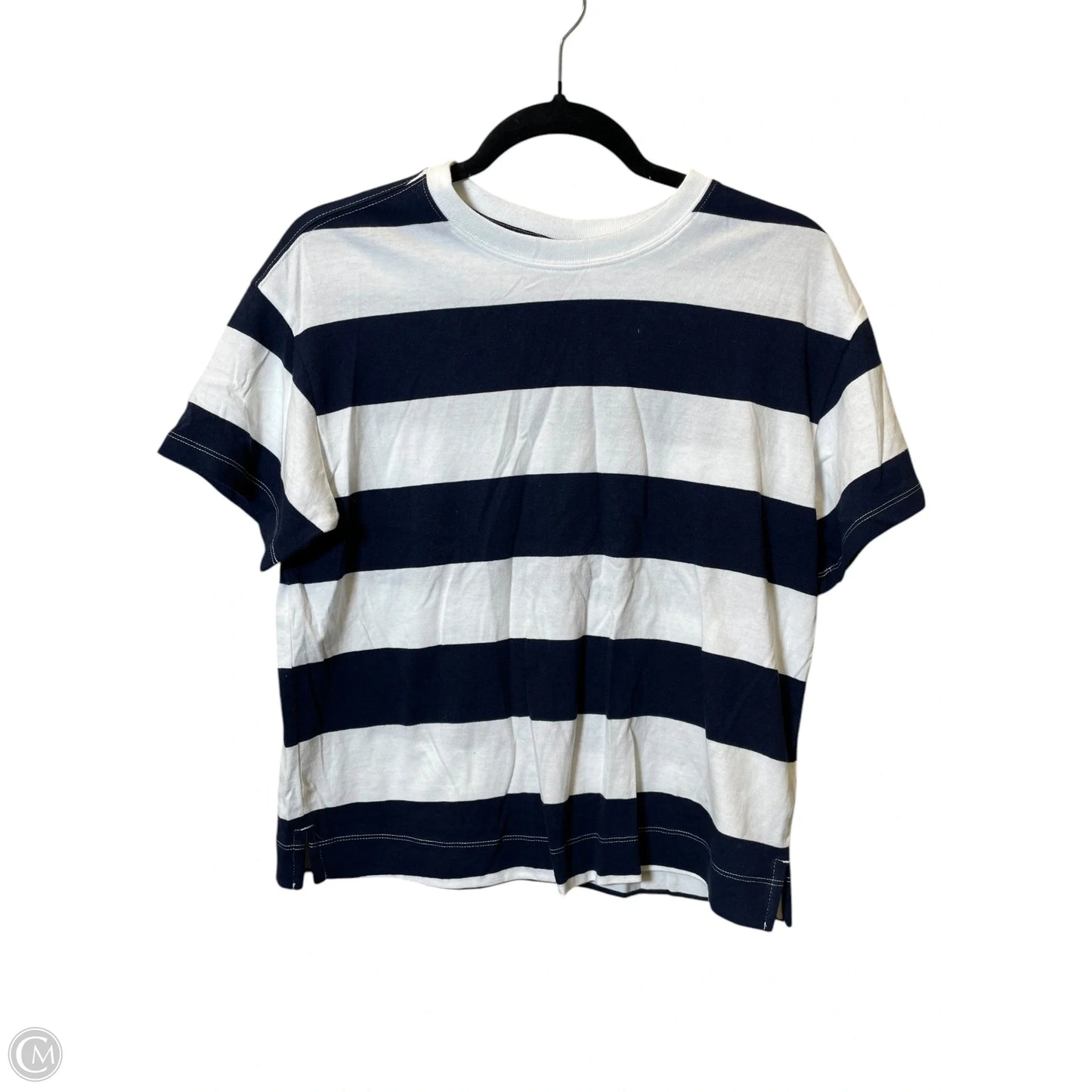 Top Short Sleeve Basic By Old Navy In Striped Pattern, Size: Xs