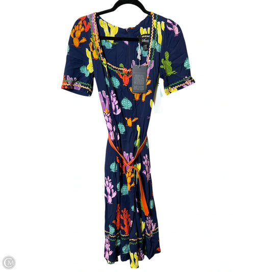 Dress Casual Midi By Modcloth In Multi-colored, Size: Xs