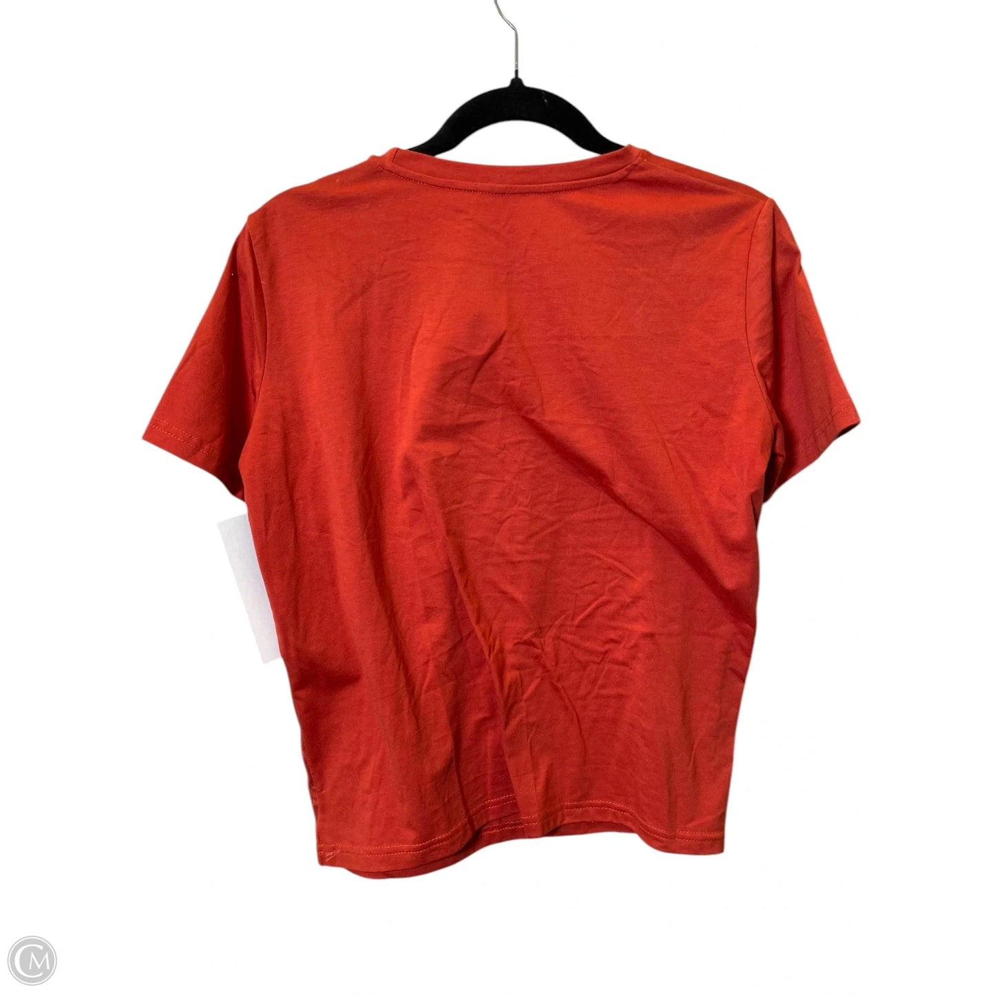 Top Short Sleeve Basic By H&m In Orange, Size: M