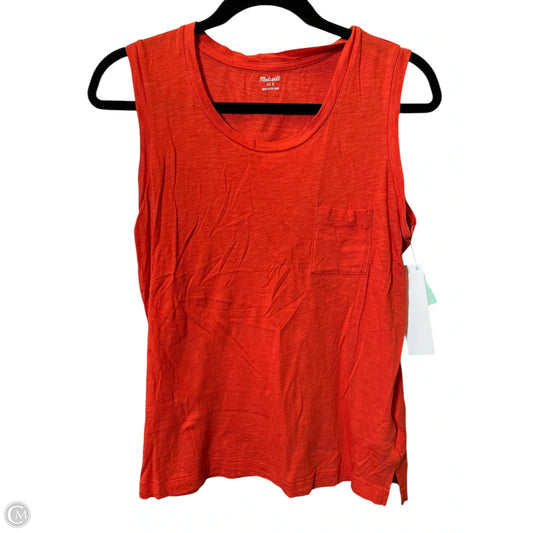 Tank Top By Madewell In Orange, Size: S