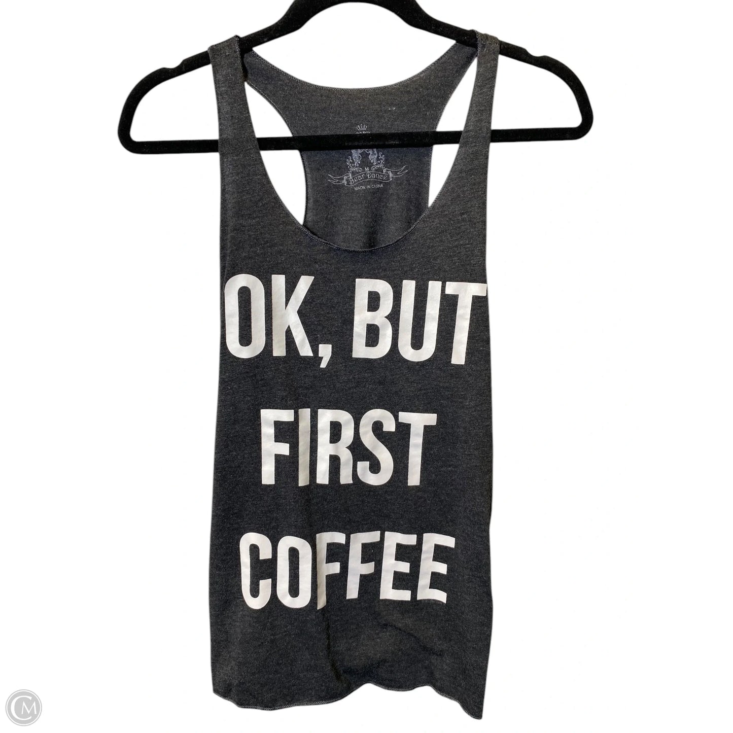 Athletic Tank Top By Cmc In Grey, Size: M