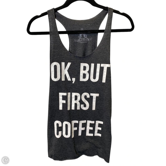 Athletic Tank Top By Cmc In Grey, Size: M