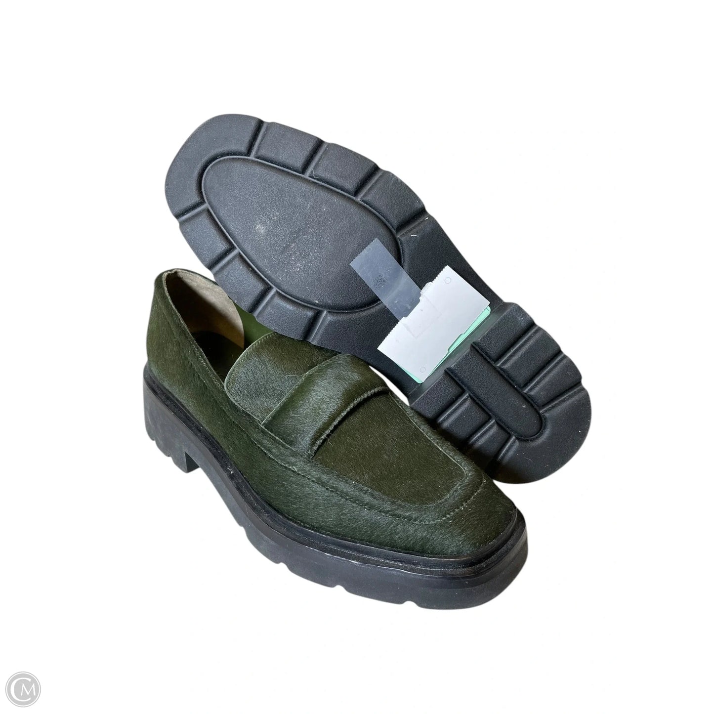 Shoes Heels Platform By Vince In Green, Size: 5.5