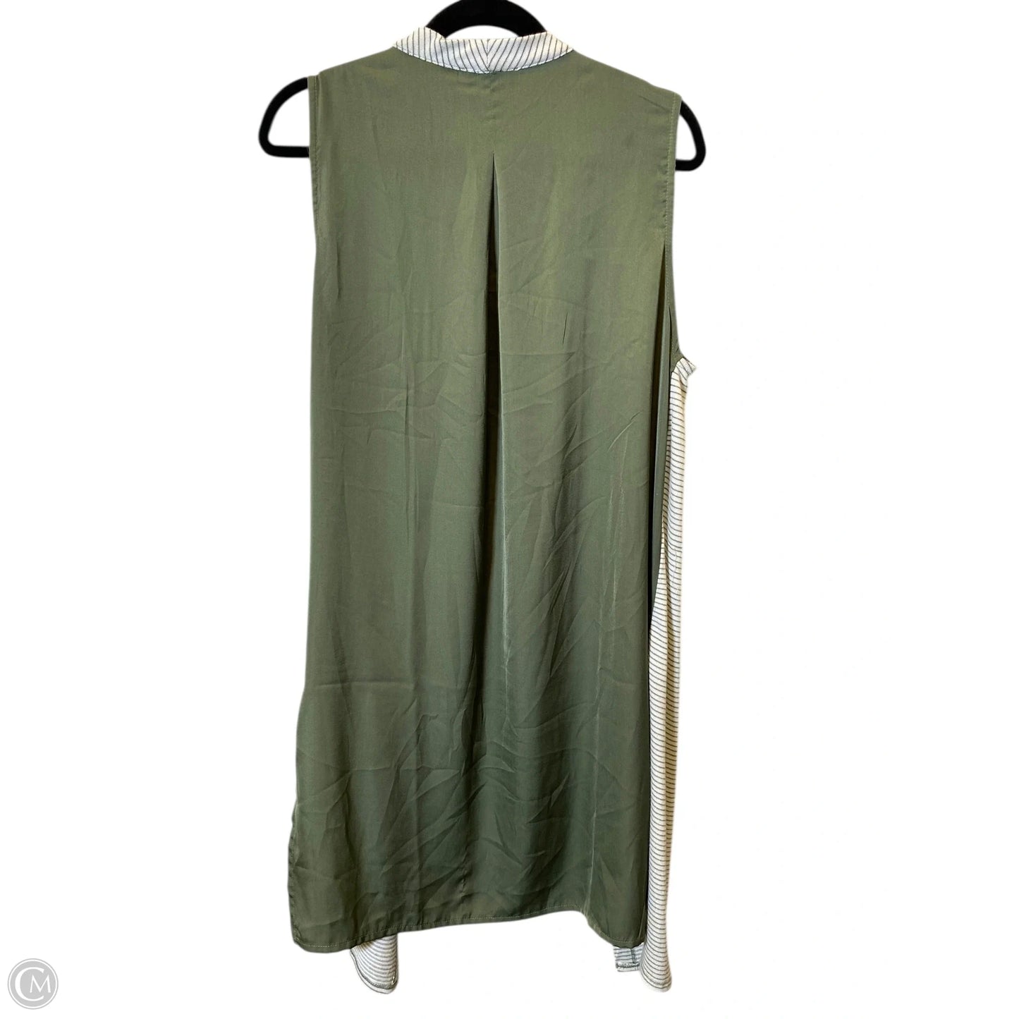 Cardigan By Halston In Green & White, Size: M