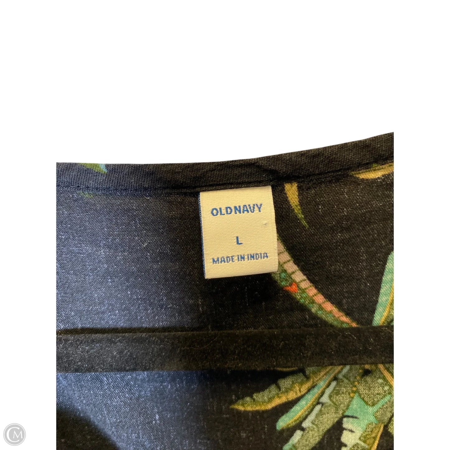 Top Short Sleeve By Old Navy In Tropical Print, Size: L