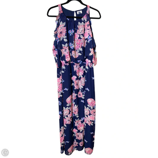 Dress Casual Maxi By Old Navy In Floral Print, Size: Xxl