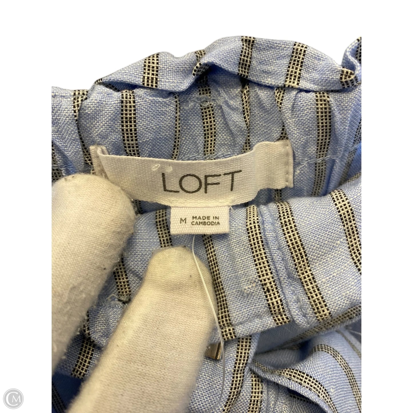Shorts By Loft In Striped Pattern, Size: M