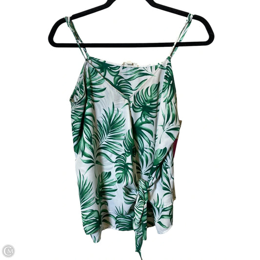 Top Sleeveless By Cmc In Tropical Print, Size: L