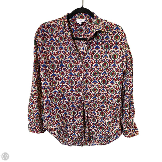 Blouse Long Sleeve By Cmc In Multi-colored, Size: S