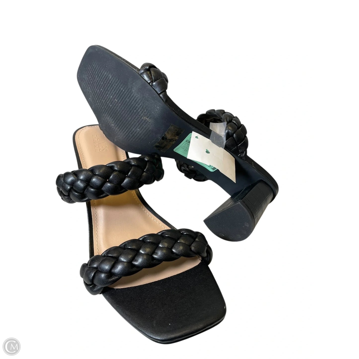 Sandals Heels Block By Cmc In Black, Size: 11