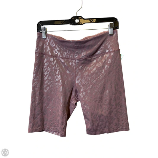 Athletic Shorts By Calvin Klein In Pink & Silver, Size: L