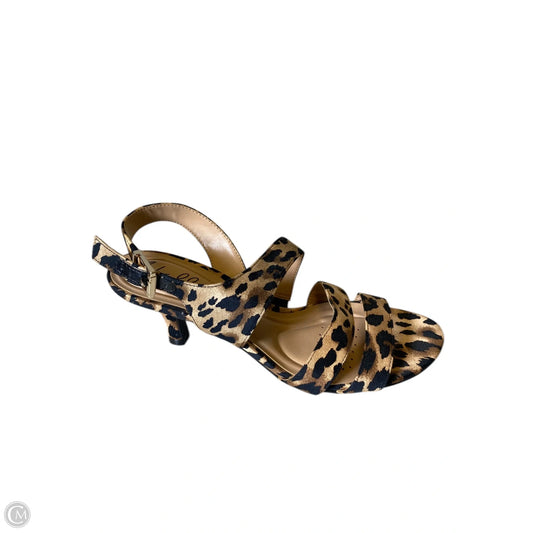 Sandals Heels Kitten By Cmc In Animal Print, Size: 7.5