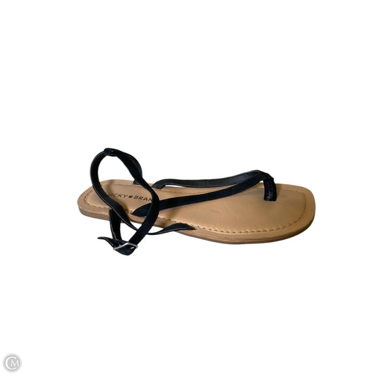 Sandals Flats By Lucky Brand In Black, Size: 8.5