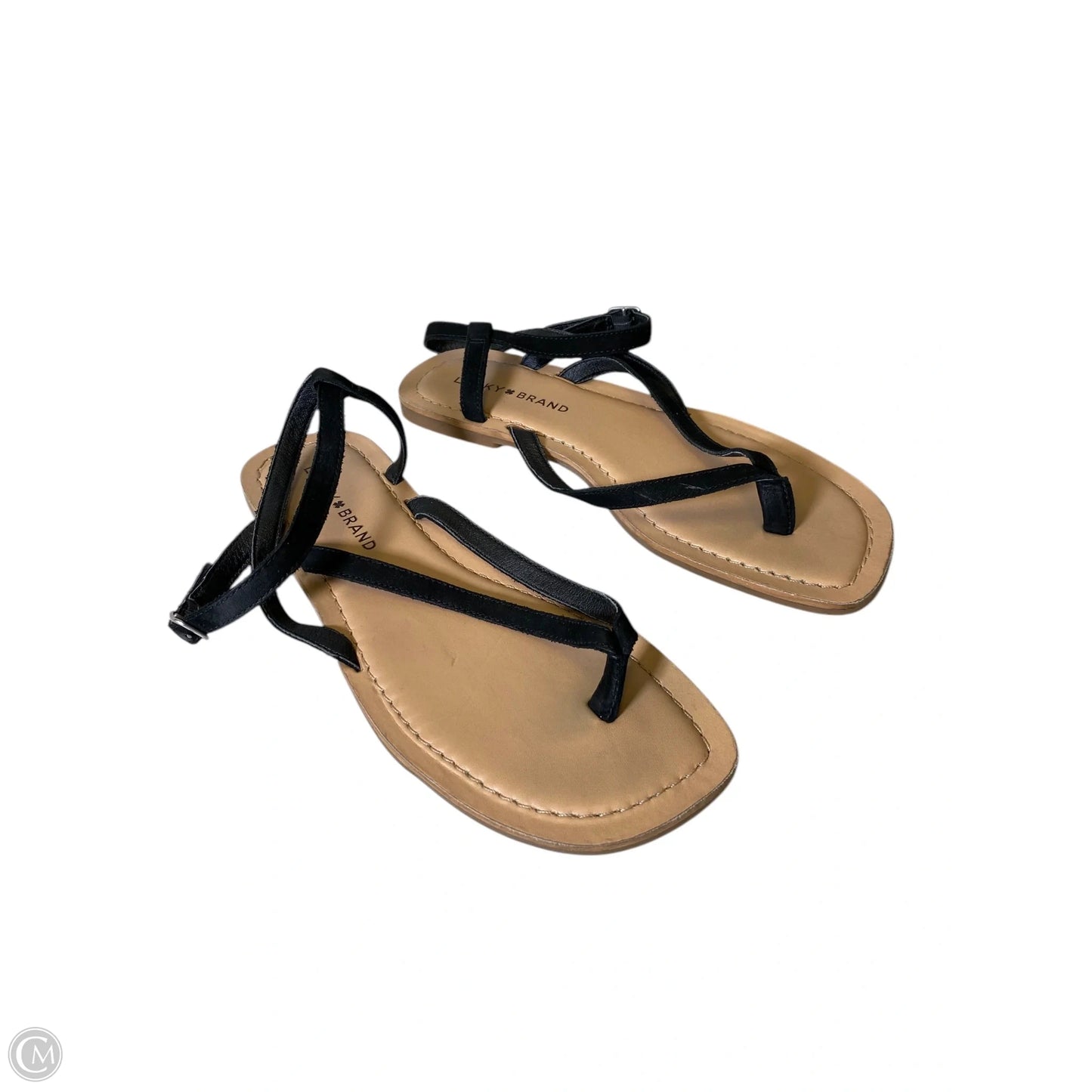 Sandals Flats By Lucky Brand In Black, Size: 8.5