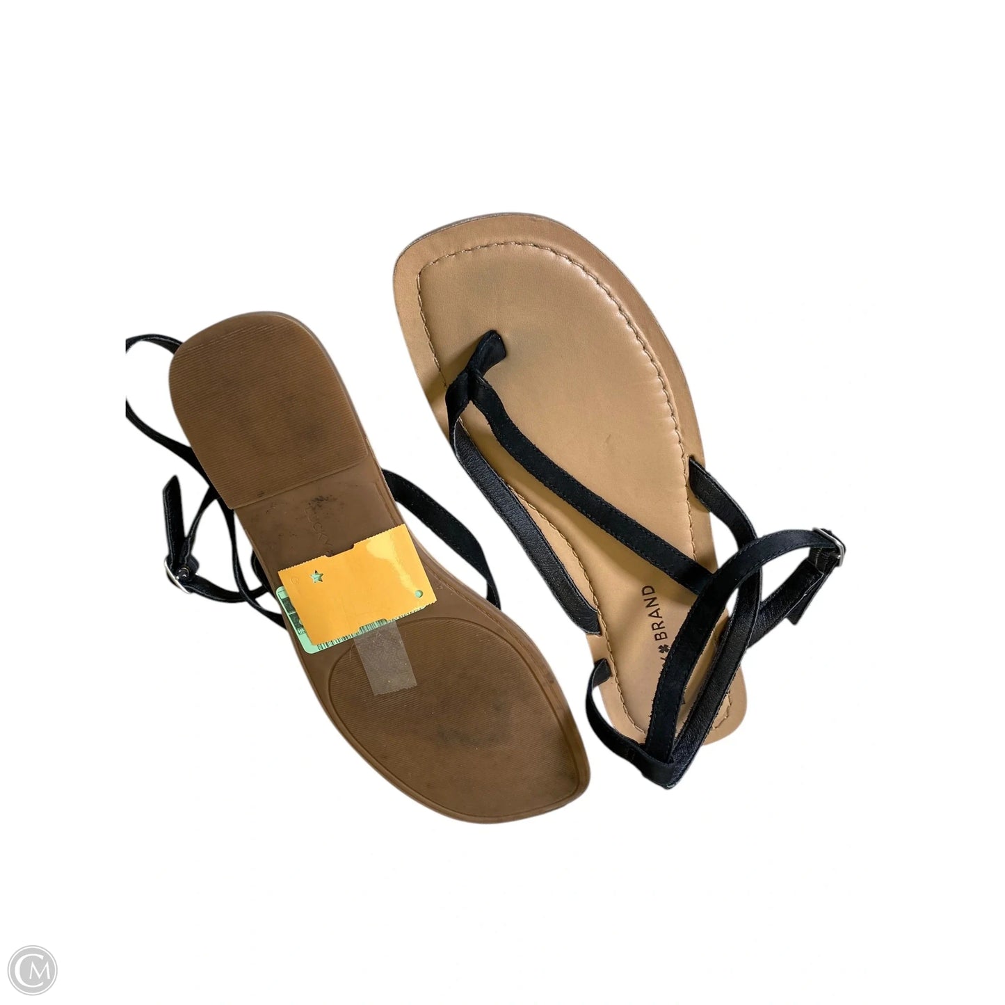 Sandals Flats By Lucky Brand In Black, Size: 8.5