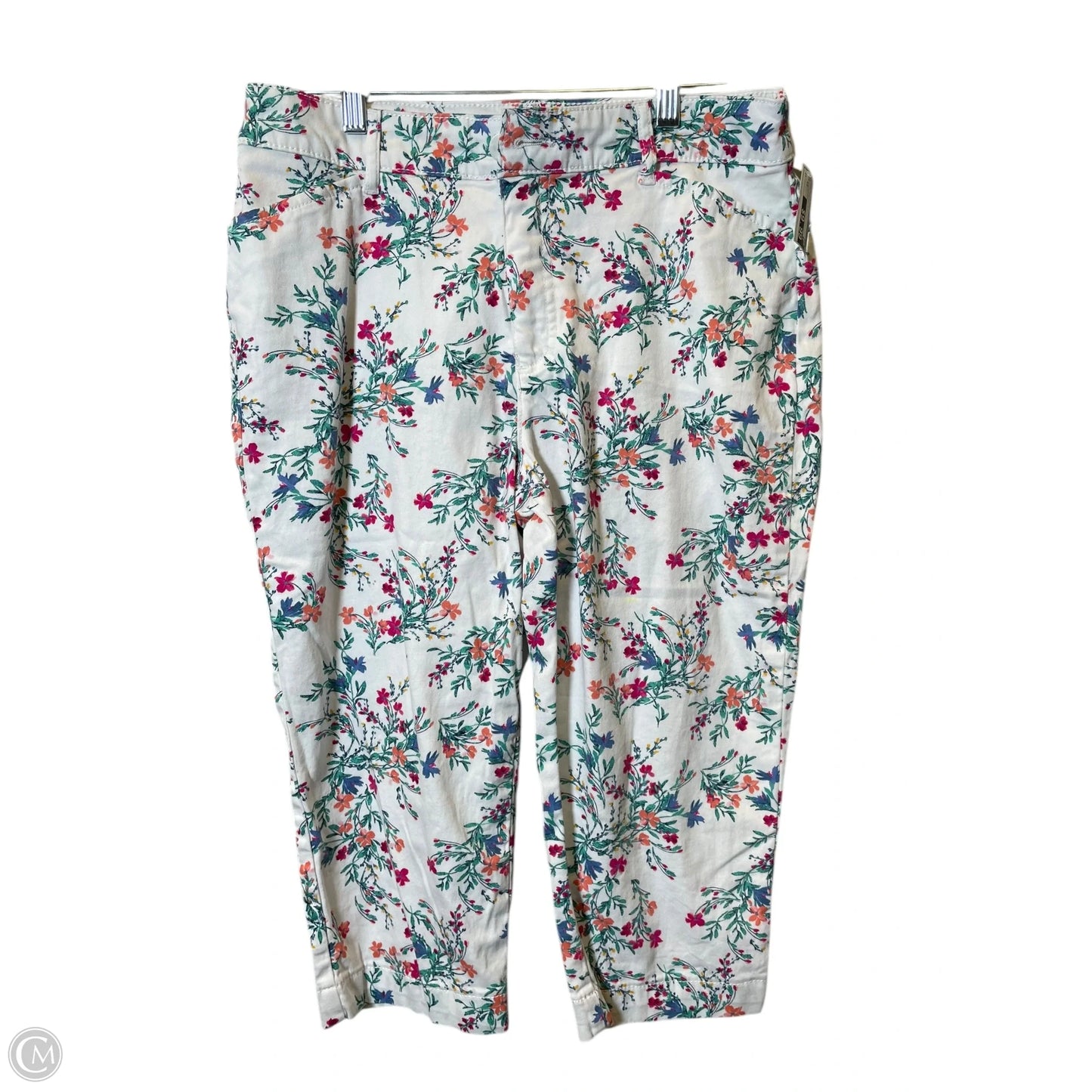 Capris By St Johns Bay In Floral Print, Size: 12