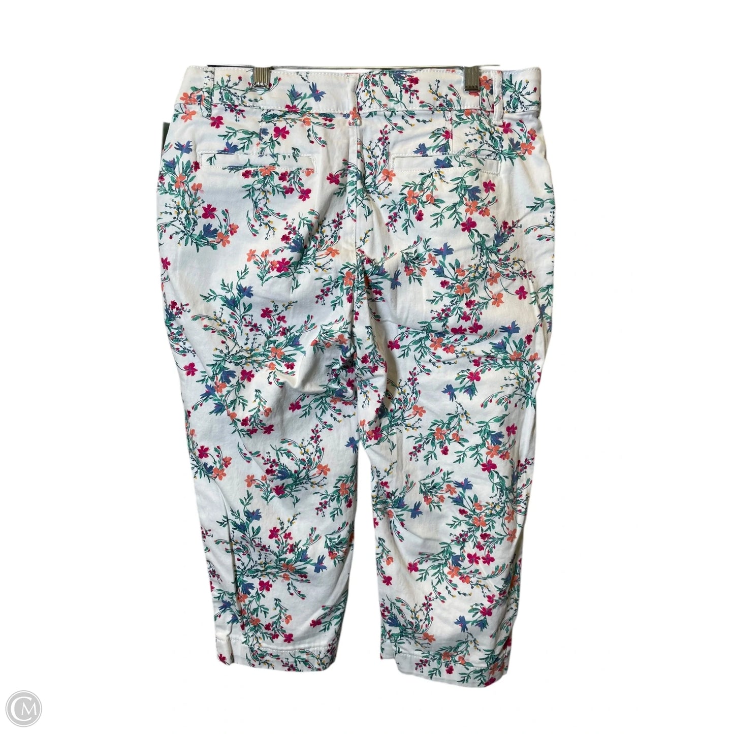 Capris By St Johns Bay In Floral Print, Size: 12