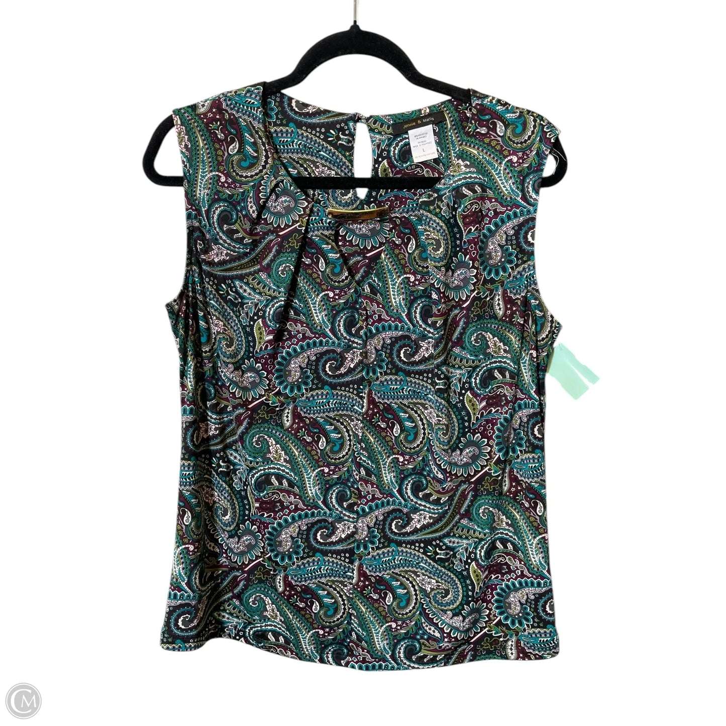 Top Sleeveless By Jennie And Marlis In Multi-colored, Size: L