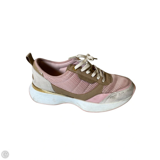 Shoes Designer By Michael Kors In Pink & Tan, Size: 11