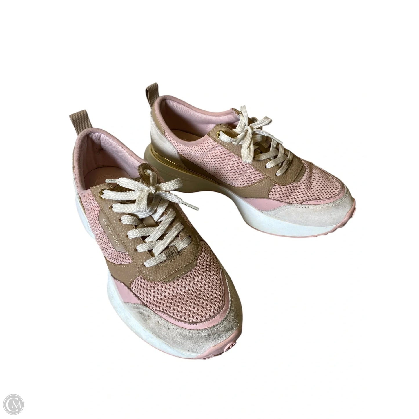 Shoes Designer By Michael Kors In Pink & Tan, Size: 11