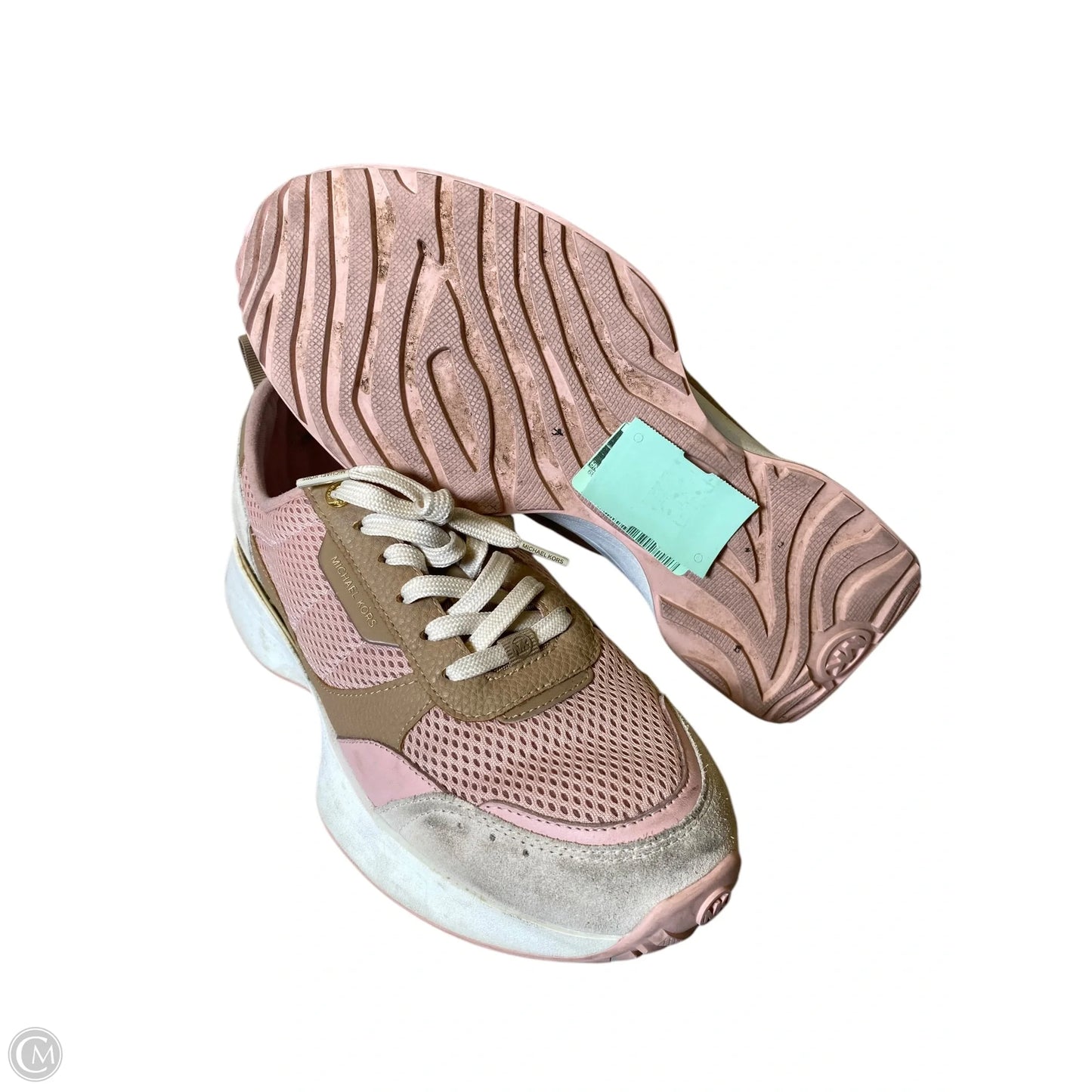 Shoes Designer By Michael Kors In Pink & Tan, Size: 11