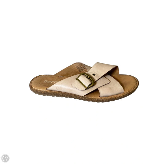 Sandals Flip Flops By Born In Tan, Size: 11