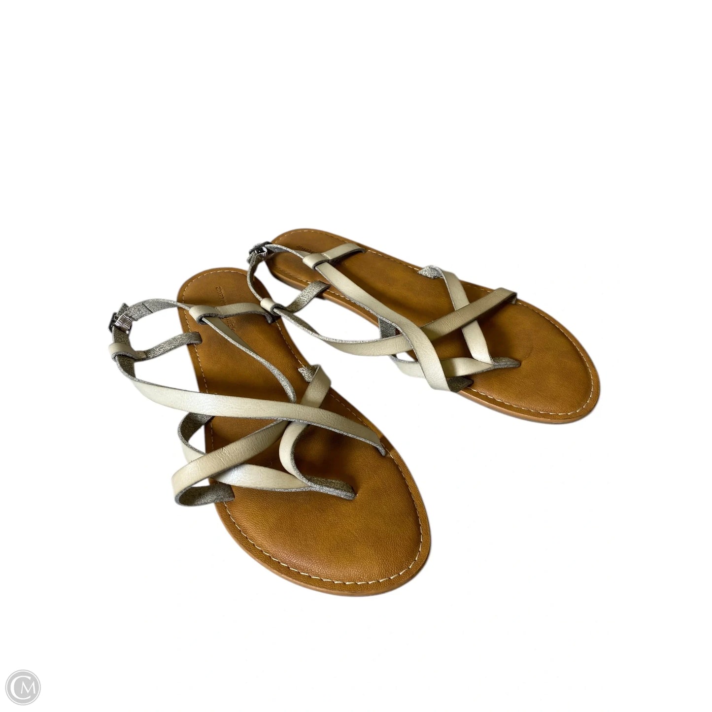 Sandals Flats By Amazon Essentials In Tan, Size: 11.5